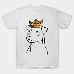 Patterdale Terrier Dog King Queen Wearing Crown T-Shirt